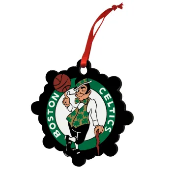 Boston Celtics, Στολίδι Χριστουγεννιάτικο στολίδι snowflake ξύλινο 7.5cm
