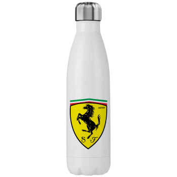 Ferrari, Μεταλλικό παγούρι θερμός (Stainless steel), διπλού τοιχώματος, 750ml