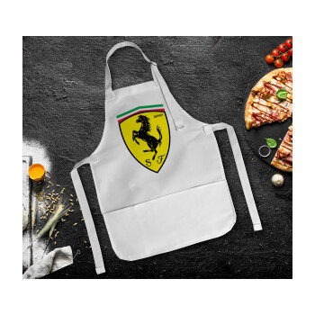 Ferrari, Ποδιά Σεφ Ολόσωμη Παιδική (με ρυθμιστικά και 2 τσέπες)