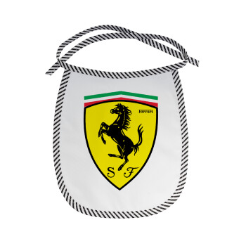 Ferrari, Σαλιάρα μωρού αλέκιαστη με κορδόνι Μαύρη
