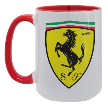 Ferrari, Κούπα Mega 15oz, κεραμική Κόκκινη, 450ml