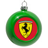 Green Christmas tree ornament bauble 8cm