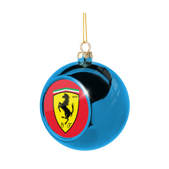 Ferrari, Blue Christmas tree ball ornament 8cm