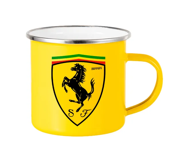 Ferrari — Yellow Enamel Metallic Cup 360ml