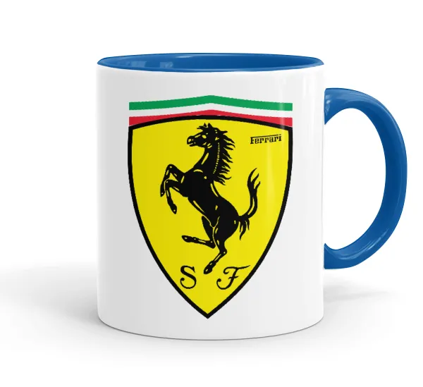 Ferrari — Κούπα χρωματιστή μπλε, κεραμική, 330ml