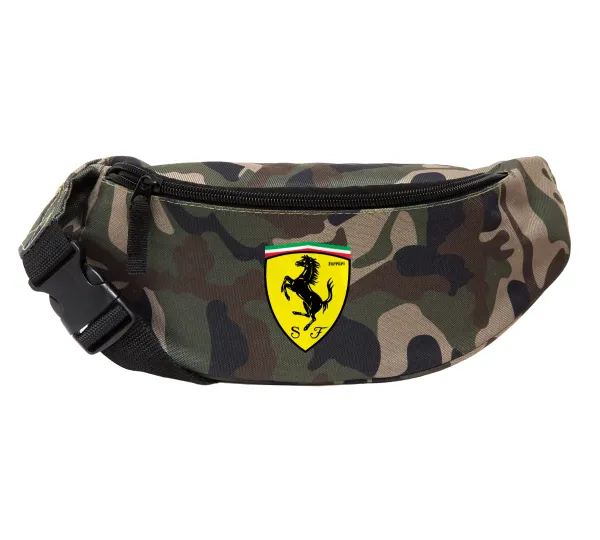 Ferrari — Unisex waist bag (banana) in Jungle camouflage color with 2 pockets