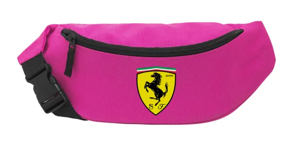 Ferrari — Unisex waist bag (banana) in PINK color with 2 pockets