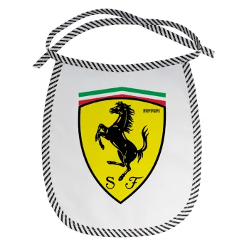 Ferrari, Σαλιάρα μωρού αλέκιαστη με κορδόνι Μαύρη