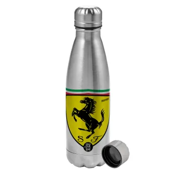 Ferrari, Metallic water bottle, stainless steel, 750ml