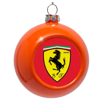 Ferrari, Orange Christmas tree ornament bauble 8cm