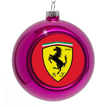 Ferrari, Purple Christmas tree ornament bauble 8cm