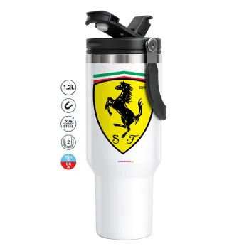 Ferrari, Mega Stainless steel Tumbler with lid, double wall 1,2L