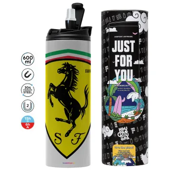 Ferrari, Tumbler stainless steel GREY 600ml