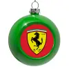 Green Christmas tree ornament bauble 8cm