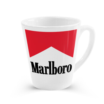 Marlboro, Κούπα κωνική Latte Λευκή, κεραμική, 300ml