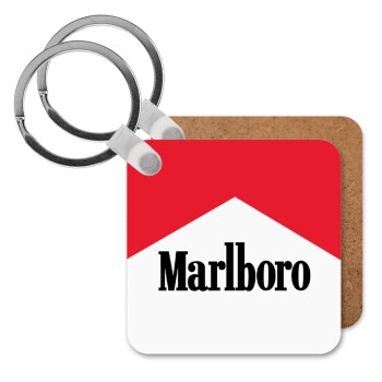 Marlboro, Μπρελόκ Ξύλινο τετράγωνο MDF
