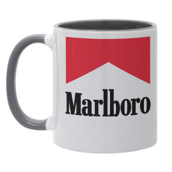 Marlboro, Κούπα χρωματιστή γκρι, κεραμική, 330ml