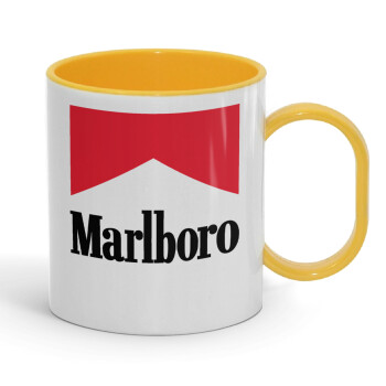 Marlboro, Κούπα (πλαστική) (BPA-FREE) Polymer Κίτρινη για παιδιά, 330ml