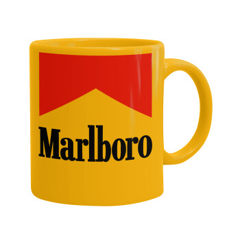 Marlboro, Κούπα, κεραμική κίτρινη, 330ml