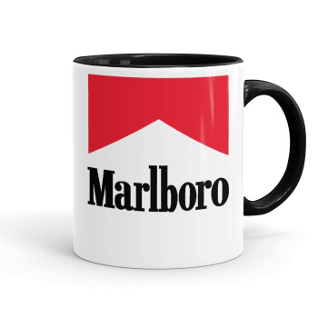 Marlboro, Κούπα χρωματιστή μαύρη, κεραμική, 330ml