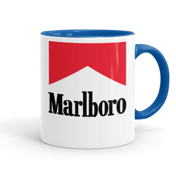 Marlboro, Mug colored blue, ceramic, 330ml