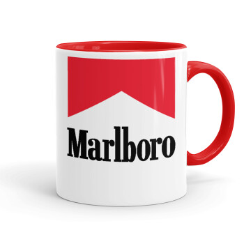 Marlboro, Κούπα χρωματιστή κόκκινη, κεραμική, 330ml