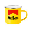Yellow Enamel Metallic Cup 360ml