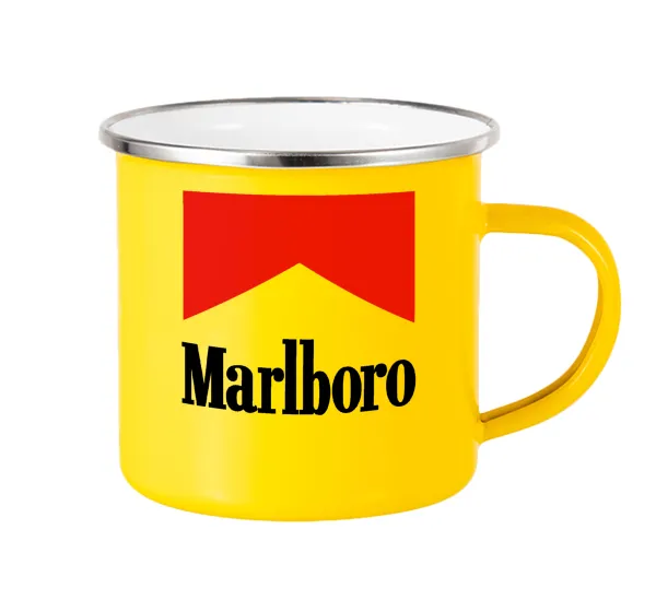Marlboro — Yellow Enamel Metallic Cup 360ml