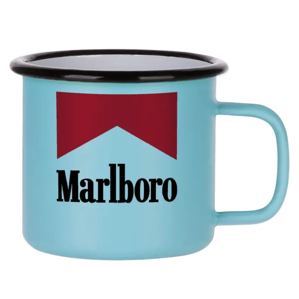 Marlboro — Κούπα Μεταλλική εμαγιέ ΜΑΤ σιέλ 360ml