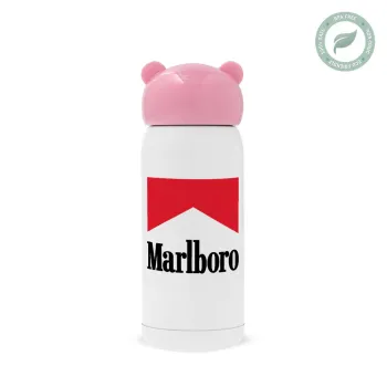 Marlboro, Pink stainless steel thermal flask, 320ml