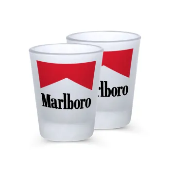 Marlboro, Σφηνοπότηρα γυάλινα 45ml του πάγου (2 τεμάχια)