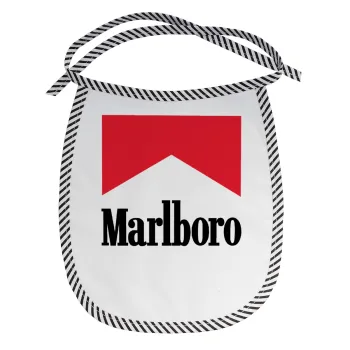 Marlboro, Σαλιάρα μωρού αλέκιαστη με κορδόνι Μαύρη