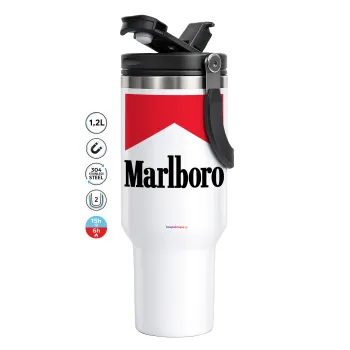 Marlboro, Mega Tumbler με καπάκι, διπλού τοιχώματος (θερμό) 1,2L