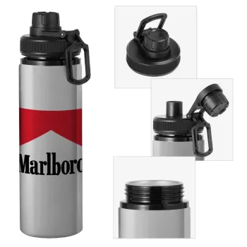 Marlboro, Metallic water bottle with safety cap, 850ml aluminum