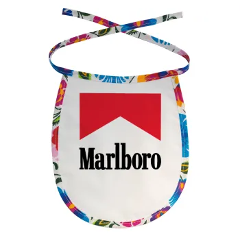 Marlboro, Σαλιάρα μωρού αλέκιαστη με κορδόνι Χρωματιστή