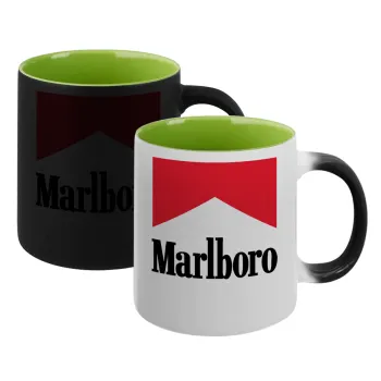 Marlboro, Κούπα Μαγική εσωτερικό πράσινο, κεραμική 330ml που αλλάζει χρώμα με το ζεστό ρόφημα