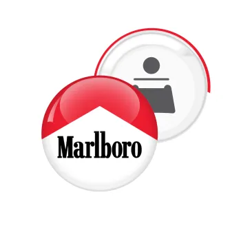 Marlboro, Μαγνητάκι και ανοιχτήρι μπύρας στρογγυλό διάστασης 5,9cm