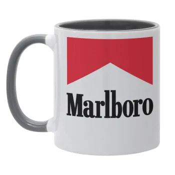 Marlboro, Κούπα χρωματιστή γκρι, κεραμική, 330ml