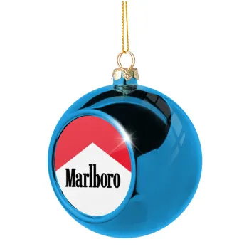 Marlboro, Blue Christmas tree ball ornament 8cm
