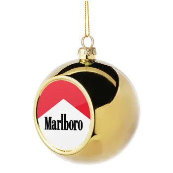 Marlboro, Στολίδι Χριστουγεννιάτικη μπάλα δένδρου Χρυσή 8cm