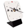 Quartz Wooden table clock with hands (10cm)