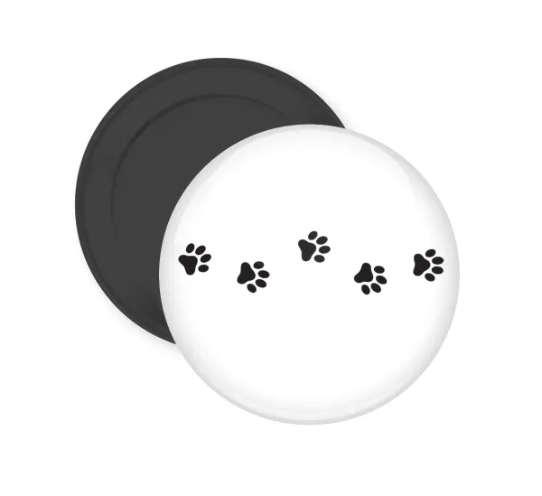 paw — Round fridge magnet, 5cm