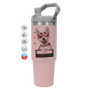 Pink color, 890ml (30oz) stainless Steel Tumbler with Handle