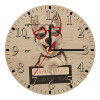 Ρολόι τοίχου ξύλινο plywood (20cm)