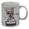Mug ceramic marble style, 330ml