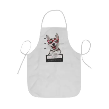 Warning, beware of Dog, Ποδιά Σεφ ολόσωμη κοντή  Παιδική (44x62cm)