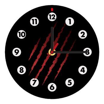 Claw scratch, Ρολόι τοίχου ξύλινο (20cm)