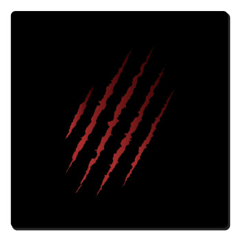 Claw scratch, Τετράγωνο μαγνητάκι ξύλινο 6x6cm