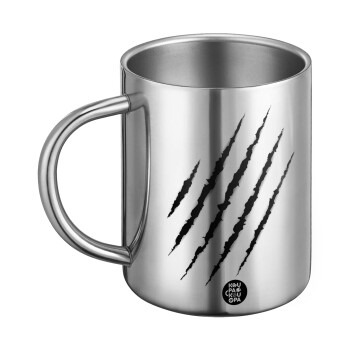 Claw scratch, Ανοξείδωτη Μεταλλική Κούπα 450ml - Διπλού Τοιχώματος