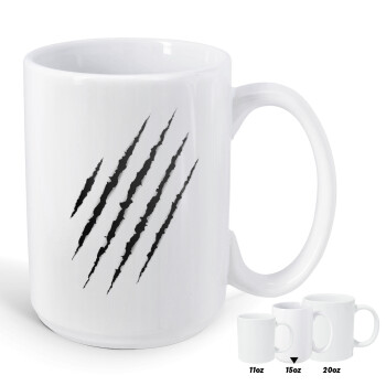 Claw scratch, Κούπα Mega, κεραμική, 450ml